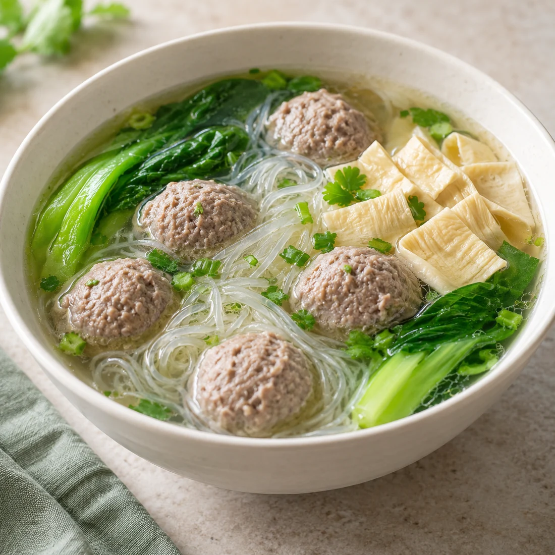 牛肉丸粉絲湯